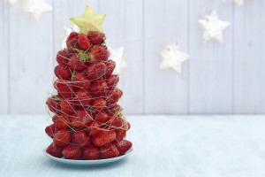 Strawberry Christmas tree